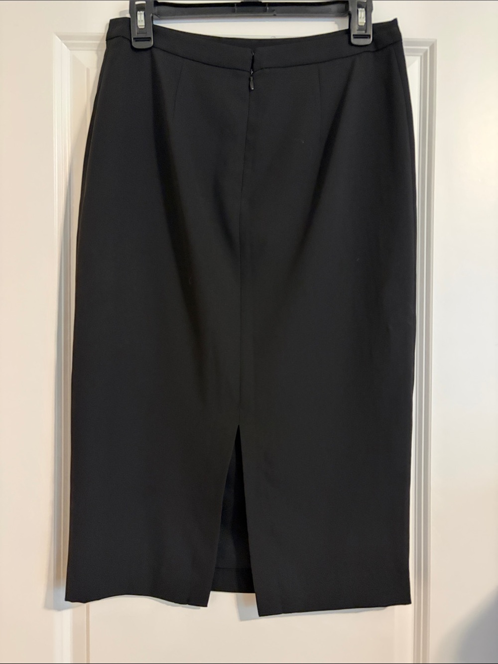BCBGMAXAZRIA Classic Black Pencil Midi Skirt Size Small Office Workwear